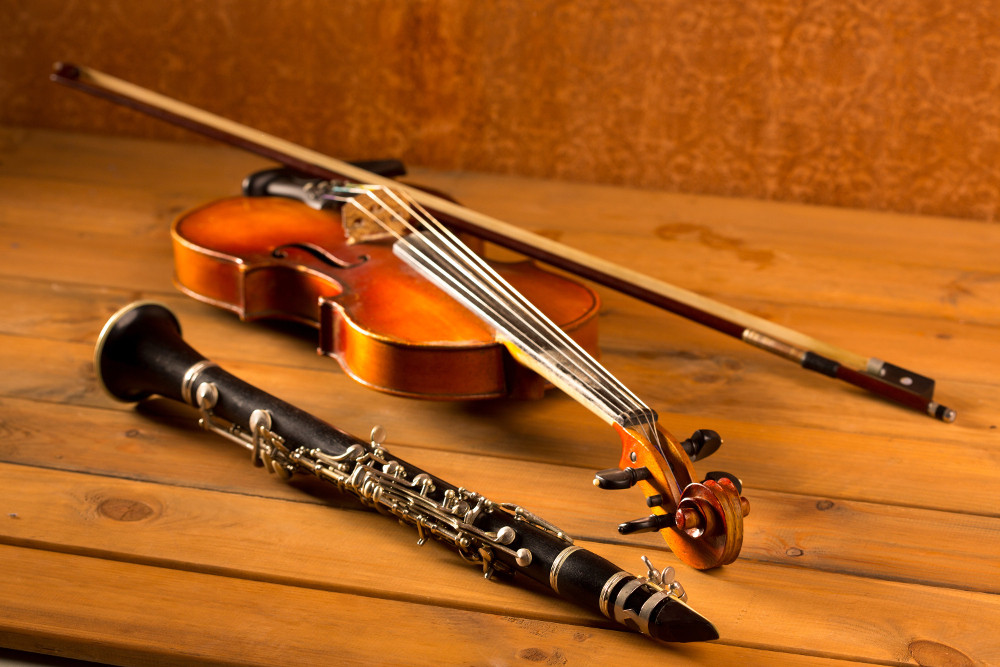Violin and Clarinet Hot Club Two Jazz Band